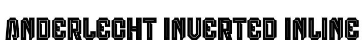 Anderlecht Inverted Inline Font Image