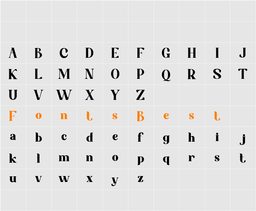 Croist Character Map