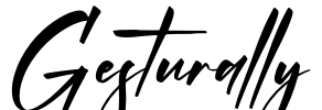 Gesturally Font Image