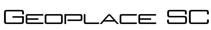 Geoplace SC Font Image