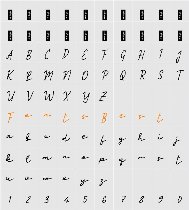 n Nunggu Kamu Character Map