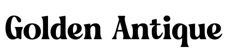 Golden Antique Font Image