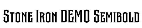 Stone Iron DEMO Semibold