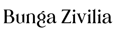 Bunga Zivilia Font Image