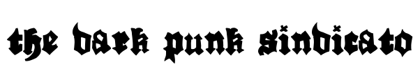 The Dark Punk Sindicato Font Image