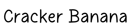 Cracker Banana Font Image