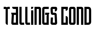 Tallings Cond Font Image