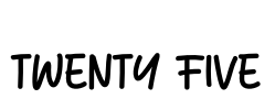 Twenty Five Font Image