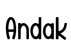 Andak Font Image