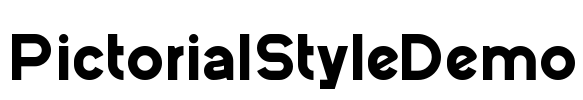 PictorialStyleDemo Font Image