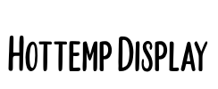 Hottemp Display Font Image