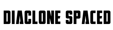 DiaClone Spaced Font Image