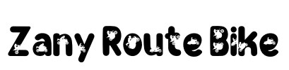 Zany Route Bike Font Image