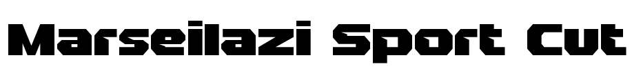 Marseilazi Sport Cut Font Image
