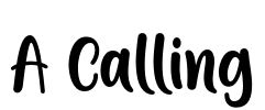A Calling Font Image