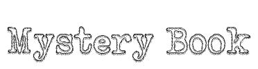 Mystery Book Font Image