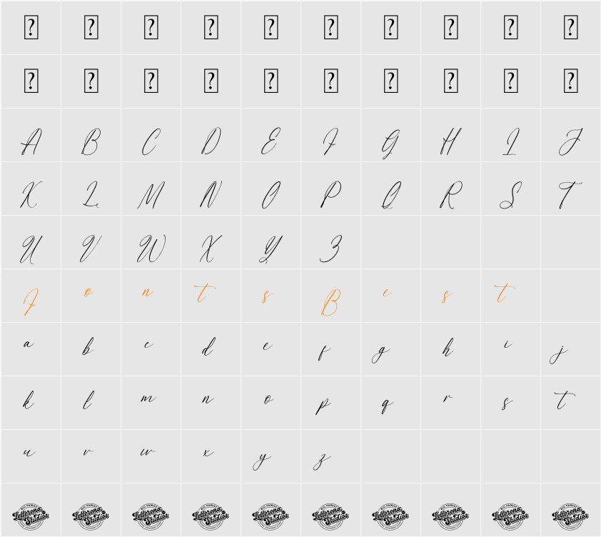 Andrea Carter DEMO VERSION Character Map