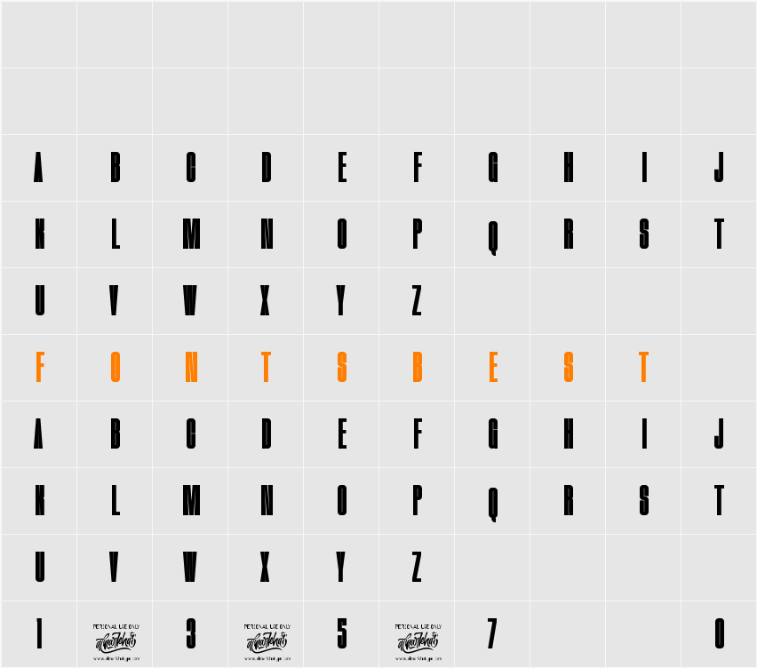 Theadzan Character Map