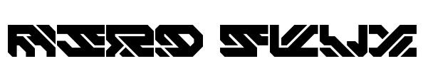 Aero Flux Font Image