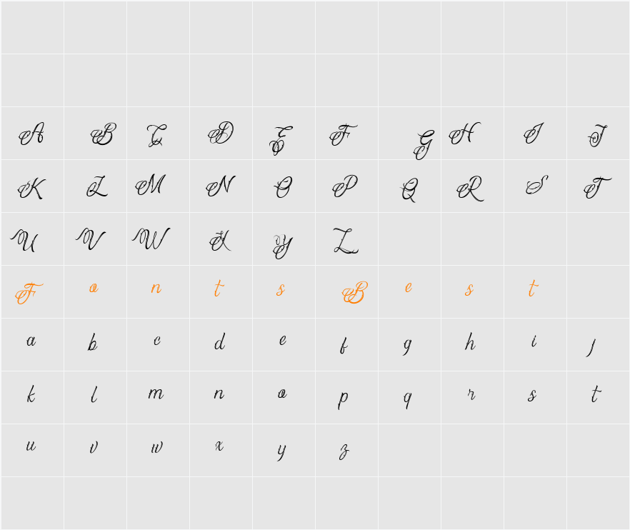 Deudhora Character Map