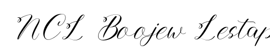 NCL Boojew Lestap Font Image