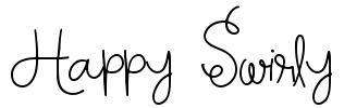 Happy Swirly Font Image
