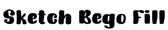 Sketch Bego Fill Font Image