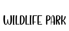 Wildlife Park Font Image