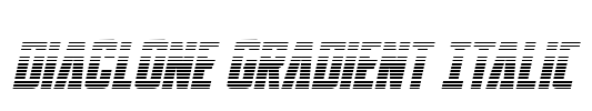 DiaClone Gradient Italic Font Image