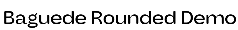 Baguede Rounded Demo Font Image