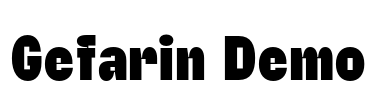 Gefarin Demo Font Image
