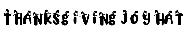 Thanksgiving Joy Hat Font Image
