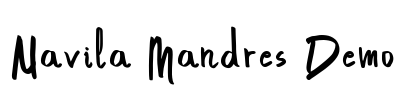 Navila Mandres Demo Font Image