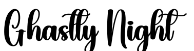 Ghastly Night Font Image
