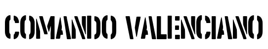 Comando Valenciano Font Image
