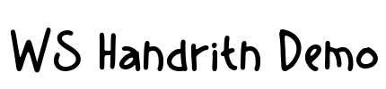 WS Handritn Demo Font Image