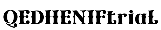 QEDHENIFtrial Font Image