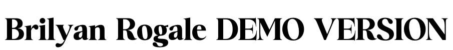 Brilyan Rogale DEMO VERSION Font Image
