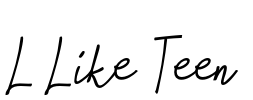 L Like Teen Font Image