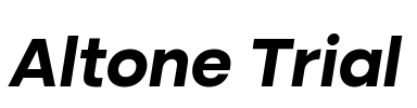 Altone Trial Font Image