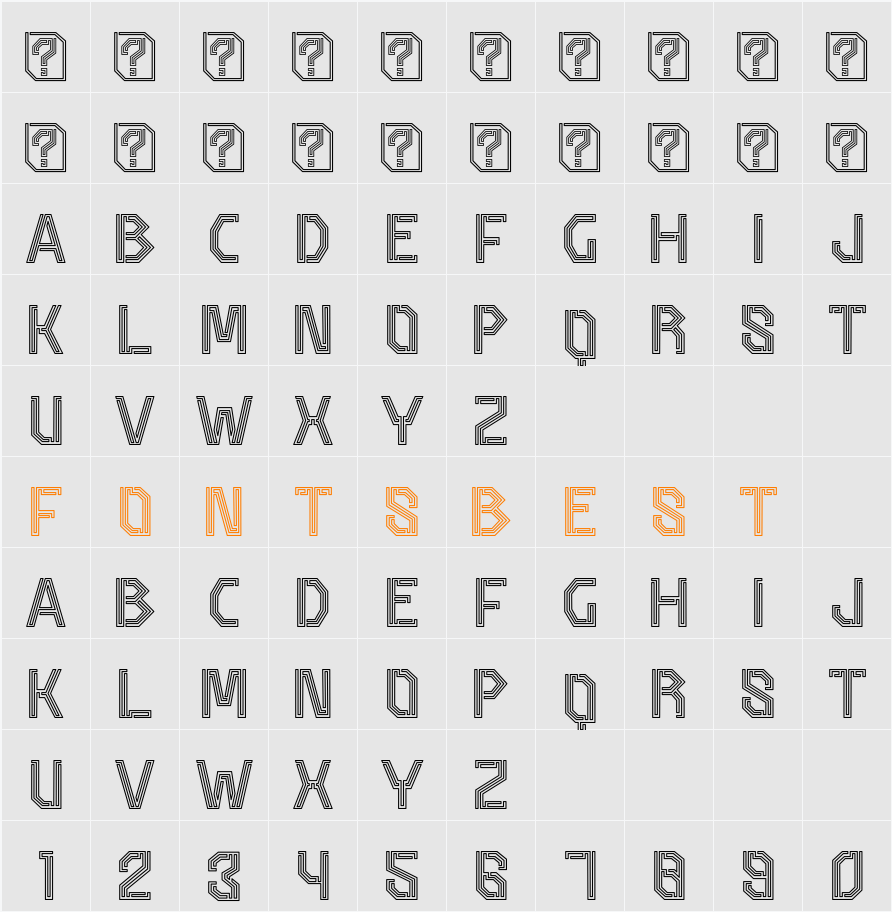 Sarkeo Character Map