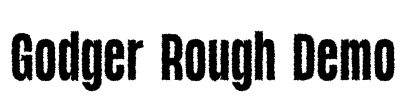 Godger Rough Demo Font Image