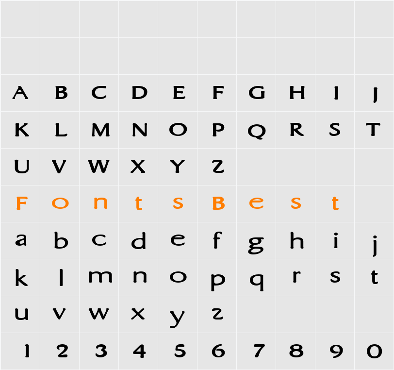 HFBone Character Map