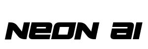 Neon AI Font Image