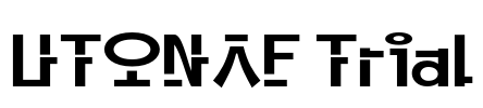 UTONAF Trial Font Image