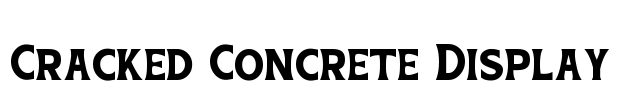 Cracked Concrete Display Font Image