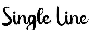 Single Line Font Image