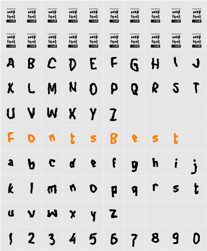 Oafaon Character Map