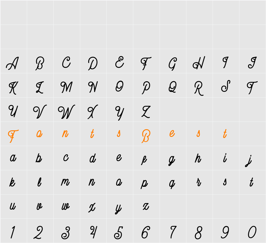Gillnord Character Map
