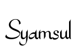 Syamsul Font Image